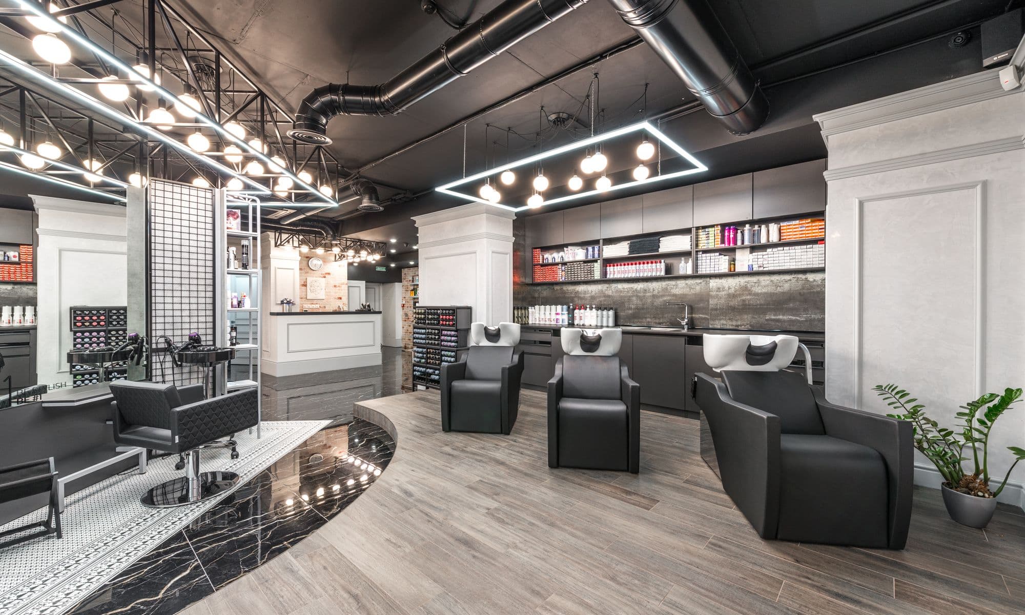 A salon website built with Gloss Front
